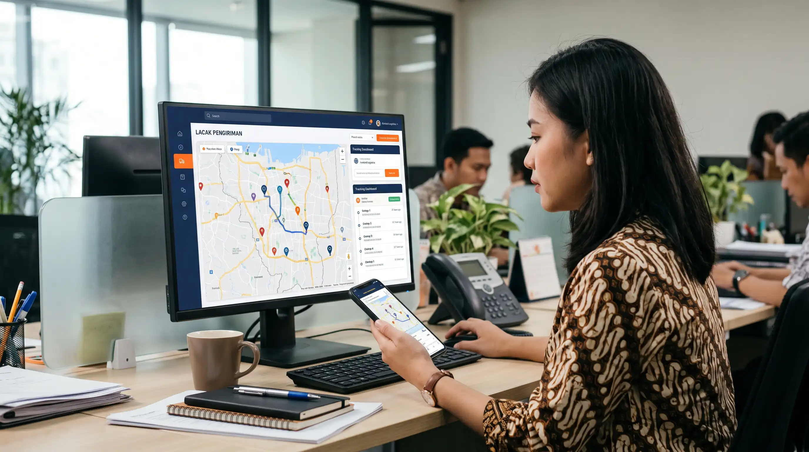 Cara melacak pengiriman truk real time di Ironbird Logistics bisa dengan buka akses halaman tracking.