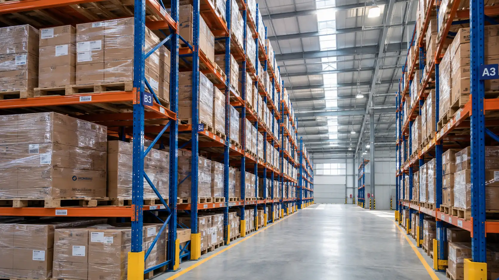 Selective pallet racking merupakan sistem rak gudang yang memberikan akses langsung ke setiap palet.